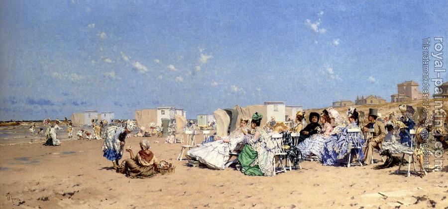 Frederick Hendrik Kaemmerer : Beach At Scheveningen Holland